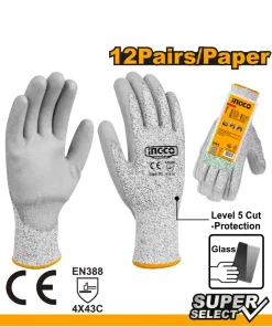Ingco Cut-Resistance Gloves (HGCG02-XL)