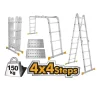 Ingco Multi-Purpose Aluminum Ladder (HLAD04441)