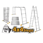 Ingco Multi-Purpose  Aluminum Ladder (HLAD04441)