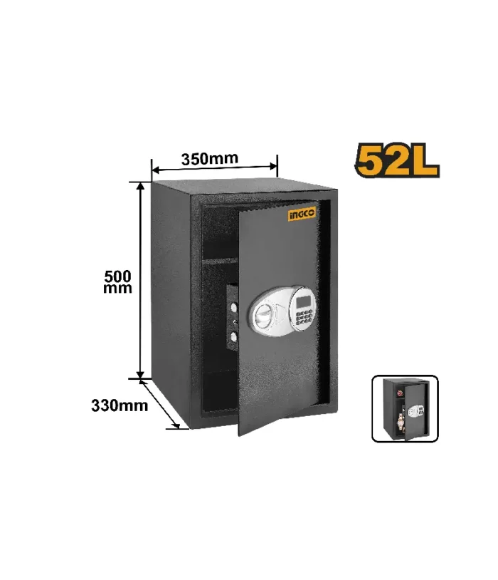 Ingco 52L Electronic Safe (ESF5002)