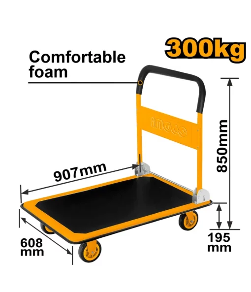 Ingco Foldable Platform Hand Truck (HPHT13002)