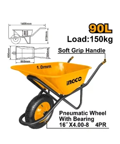 Ingco Wheel Barrow (HHWB64018G)