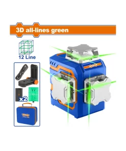 Wadfow 3D Green Beam Self-Leveling Laser Level (WLE2M12)