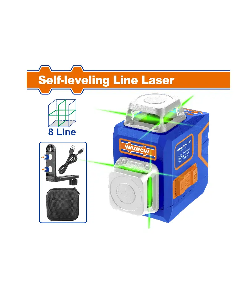 Wadfow Self-leveling line  laser – Green laser  beams – (WLE1M08)