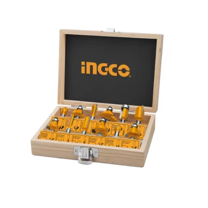 Ingco 12 Pcs Router Bits Set (12mm) - AKRT1221