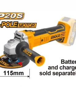 Ingco 20V Lithium-Ion Cordless Angle Grinder (CAGLI1151)