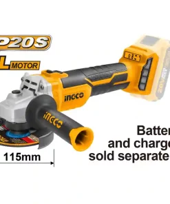 Ingco 20V Lithium-Ion Cordless Angle Grinder (CAGLI1152)