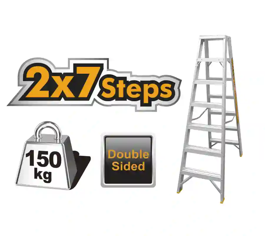 Ingco Double Side Ladder (HLAD01071)