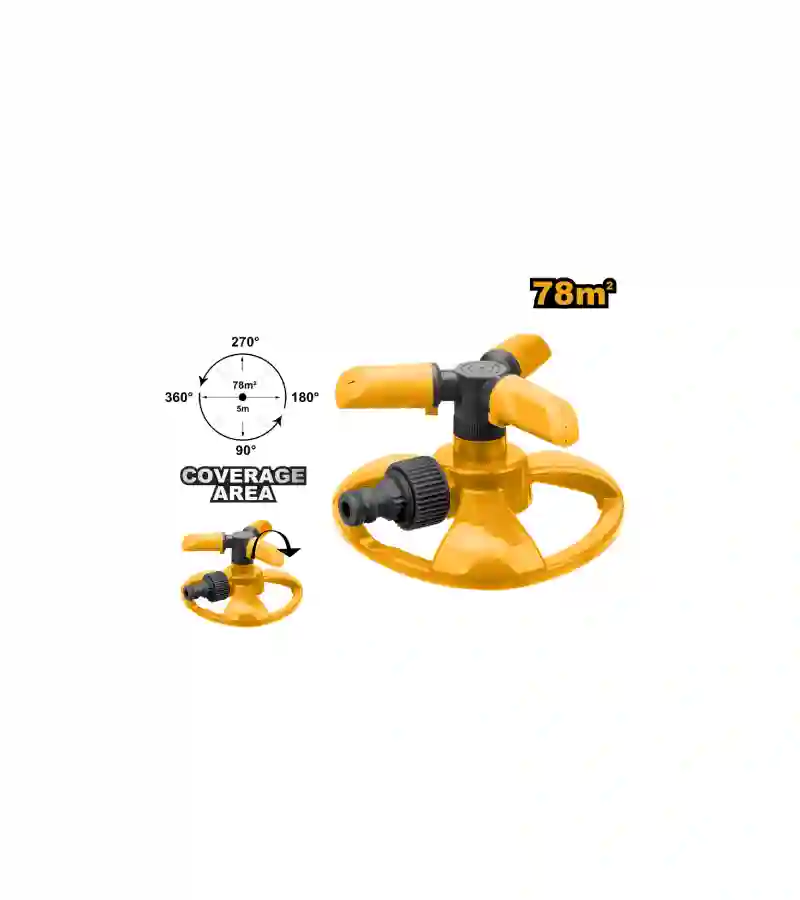 Ingco Plastic 3 Arm Rotatory Sprinkler (HPS23602)