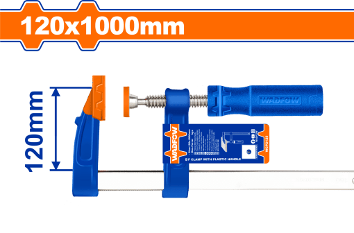 120x1000mm plastic handle F clamp