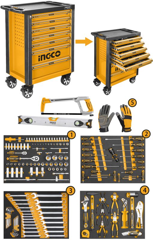 162 Pcs Tool Chest Set