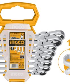 8-Piece Flexible Ratchet Spanner Set