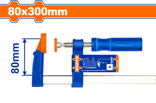 80x300mm plastic handle F clamp