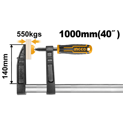 Professional F Clamp with Plastic Handle