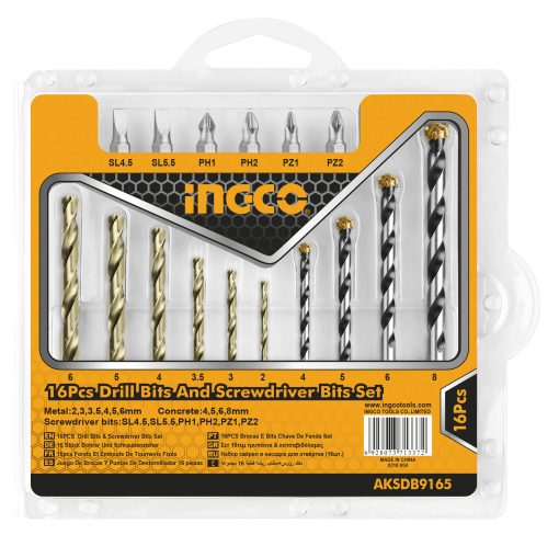 Versatile 16PCS Drill Bits & Screwdriver Bits Set